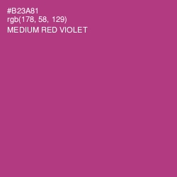 #B23A81 - Medium Red Violet Color Image